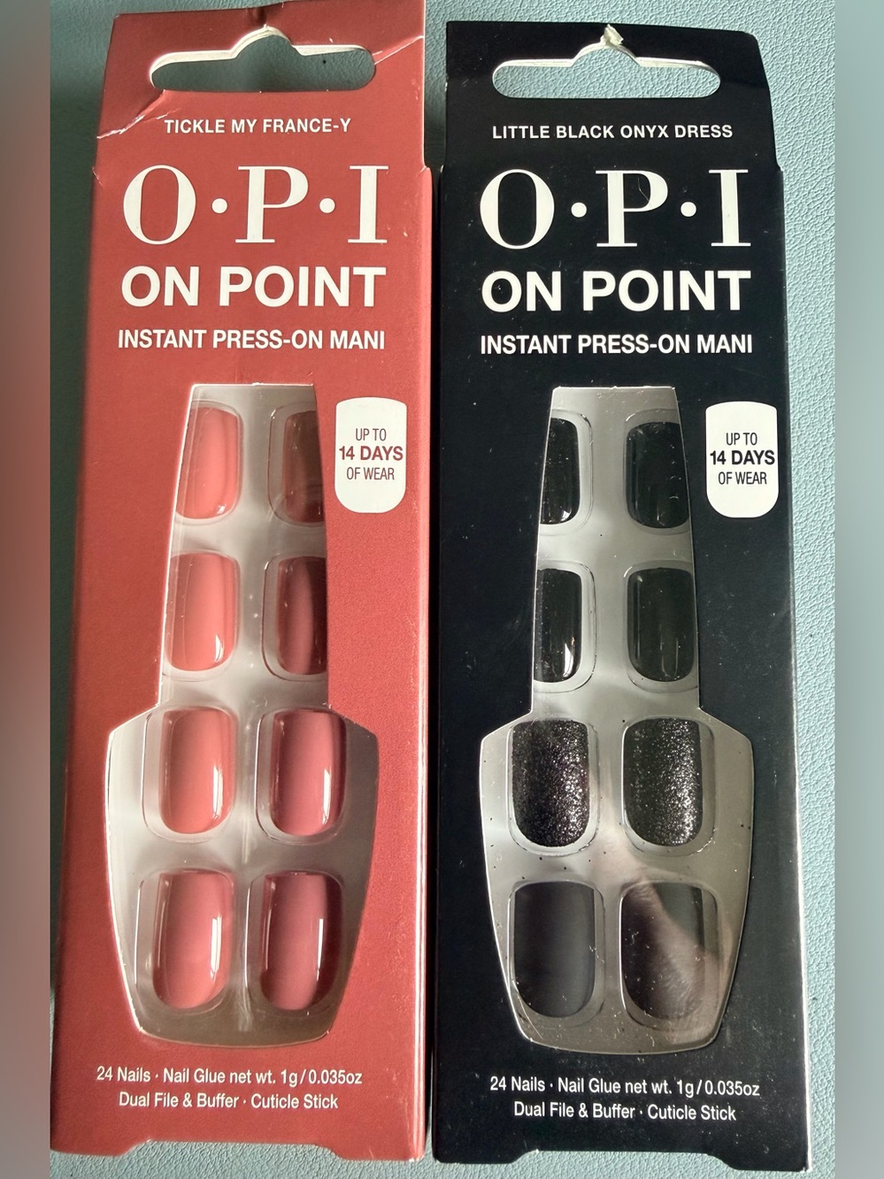 OPI On Point Press-On Nails - Pink & Black